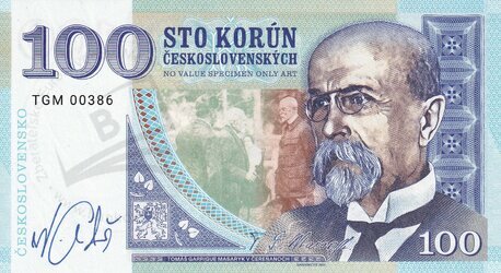 100 Korún T.G.Masaryk- kaštieľ Čereňany 2021